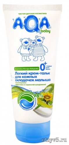 Крем тальк для кожных складочек малыша Aqa baby отзывы про Детские товары