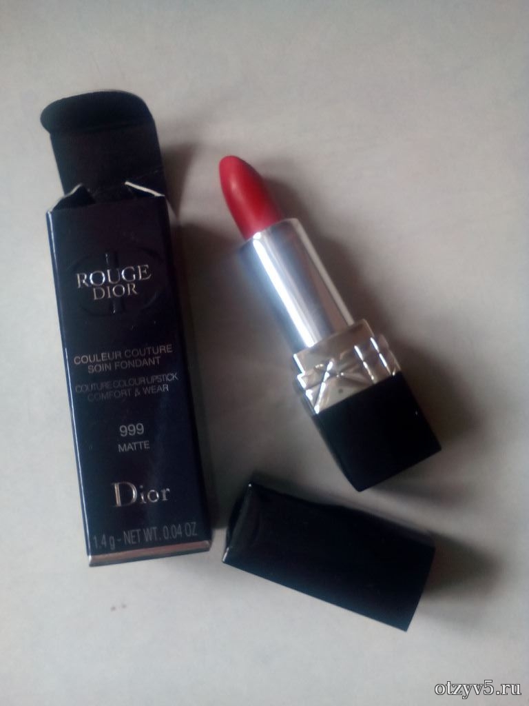 Матовая помада Dior Rouge 999 - отзывы