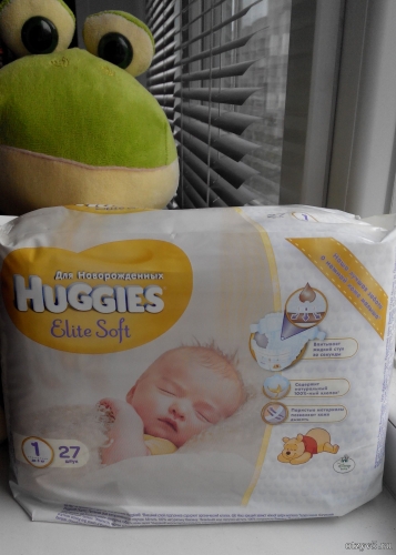 Детские подгузники Huggies Elite Soft для новорожденных (от 0 до 5 килограмм) 1 размер отзывы про Детские товары