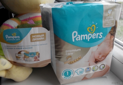 Подгузники Pampers Premium Care для новорожденных 1 (2-5 кг) new baby отзывы про Детские товары