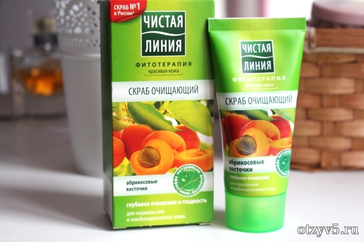 Скраб с абрикосовыми косточками от Чистой Линии - отзывы