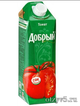 Томатный сок с мякотью «Добрый» отзывы про Соки