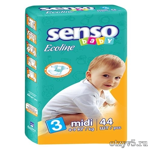 Подгузники Senso beby Ecoline 3 (midi 4-9 кг) - отзывы