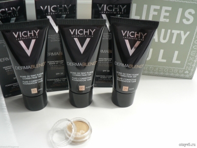 Тональный увлажнитель (крем-флюид) Vichy Dermablend отзывы про Крем тональный