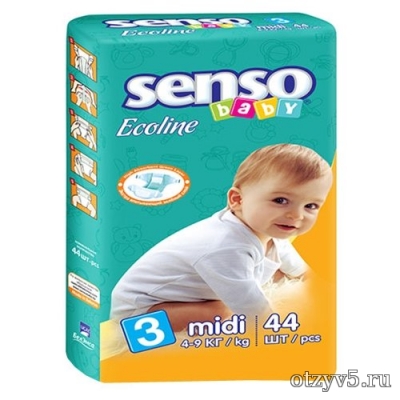 Подгузники Senso beby Ecoline 3 (midi 4-9 кг) отзывы про Детские товары