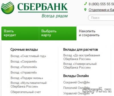Вклады для физических лиц в Сбербанке отзывы про Банки